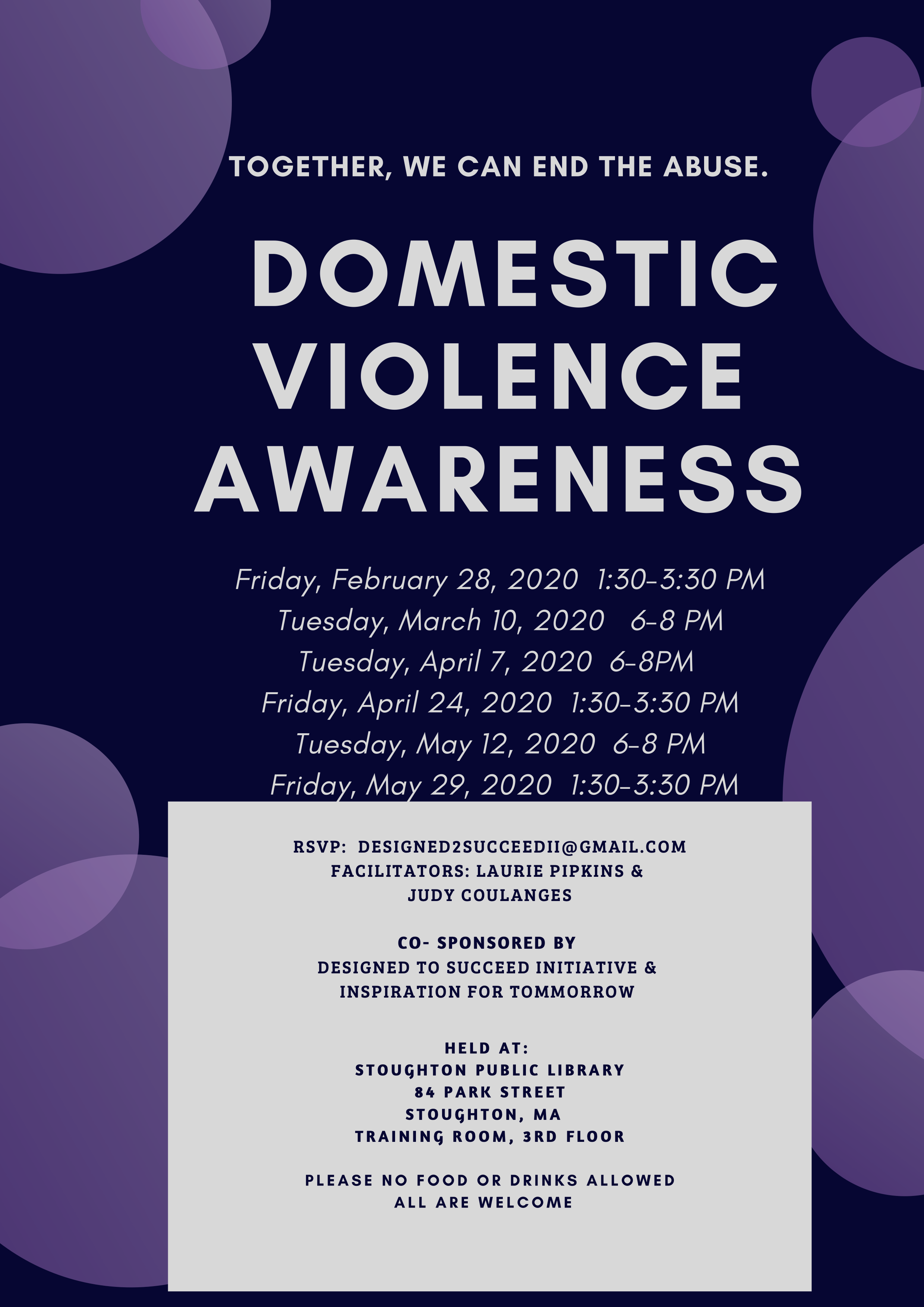 Domestic Violence Flyer Designed To Succeed Initiative Inc 